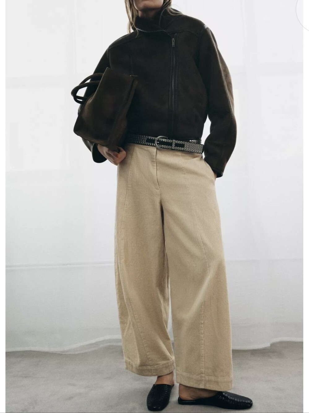 ZARA DOUBLE-FACED JACKET ZW COLLECTION(S) - Picture 4 of 6